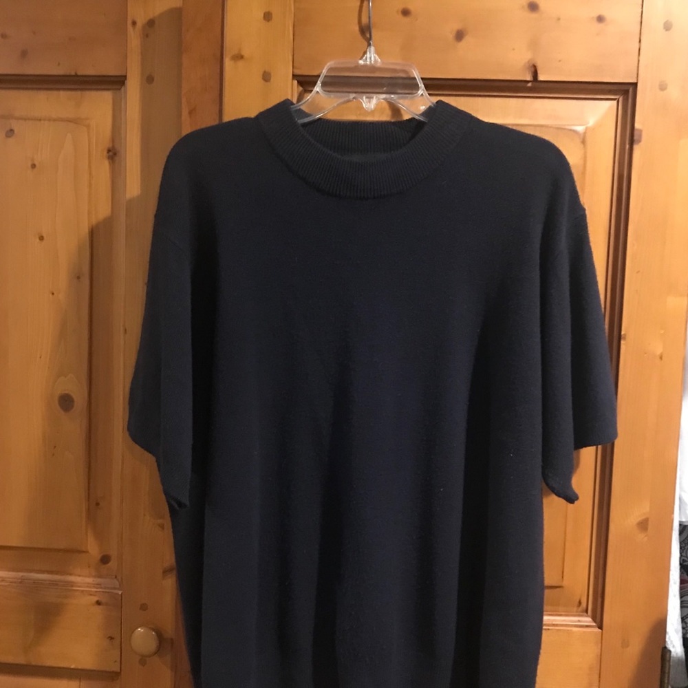 Black short sleeve sweater 2X